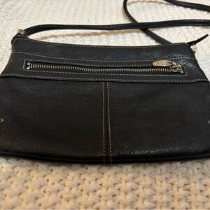 Elegant Black Leather Crossbody Bag